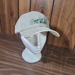 Coca Cola Baseball Hat Green on Green Adjustable